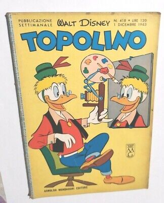 Topolino Libretto # 418 - 1 Dicembre 1963 -  Mondadori - Walt Disney