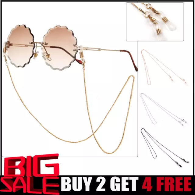Glasses Neck Chain Cords Lanyard Gold Silver Spectacles Sunglasses Retainer