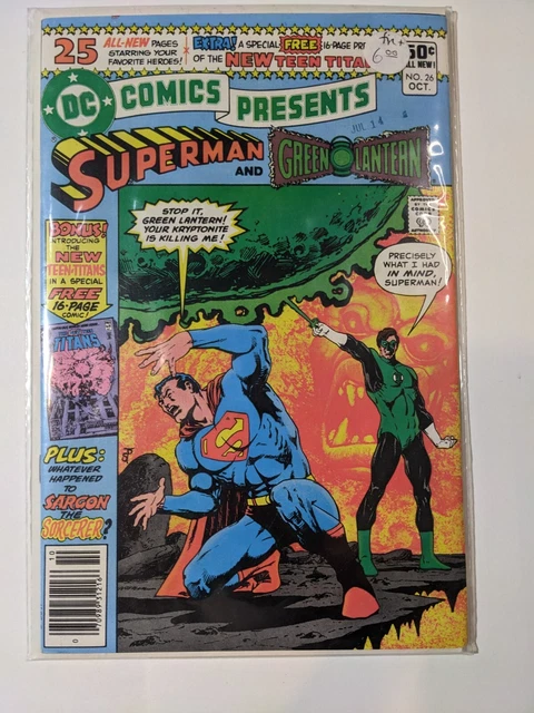 DC Comics Presents Superman And Green Lantern # 26 FN 1st New Teen Titans