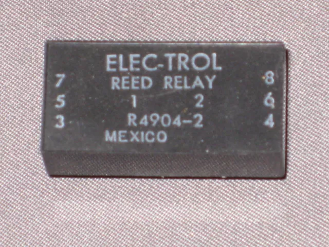 Vntg Electrol 3-pole Single Throw (3PST) NOpen DC Reed Relays #R4904-2 -Rare NOS