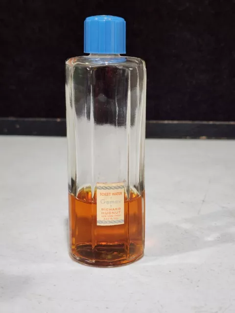 Vintage Richard Hudnut GEMEY Toilet Water 3.5 OZ Glass Bottle
