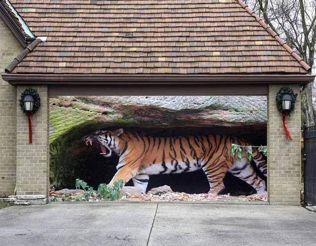 3D Animal Eyes 438 Garage Door Mural