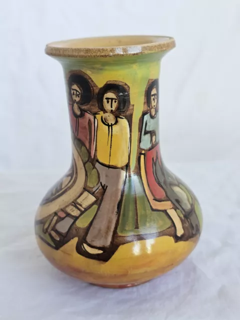 Valbruna Ceramic Vase Italy Italien  Pottery 60 er Jahre Esel 3