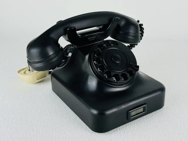 Siemens Milano Vintage Telefono Nero In Bachelite Anni ‘40-50 Per Uso Decorativo