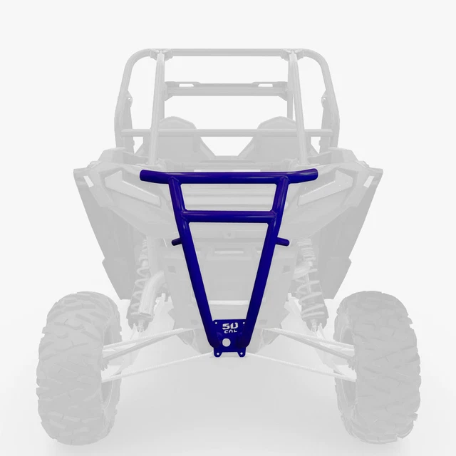 Pro Race Steel Tube Rear Bumper Polaris 72" Wide RZR Turbo S S4 2018-2021 Blue
