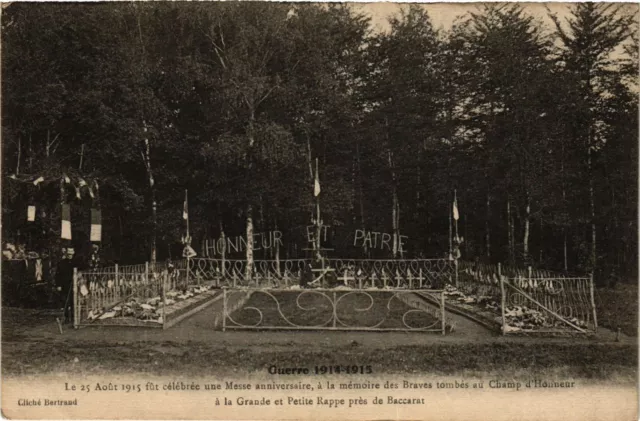 CPA Militaire, Le 25 Aout 1915 fut celebree une Messe anniversaire a la (278012)