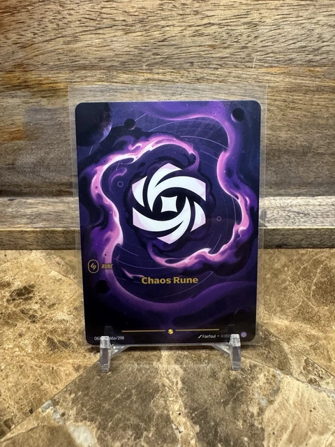 LEAGUE OF LEGENDS TCG Riftbound Origins Chaos Rune 166a/298 Alternate ...