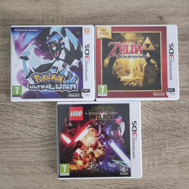 Lote 3 Juegos Nintendo 3ds Zelda, Pokémon, Star Wars