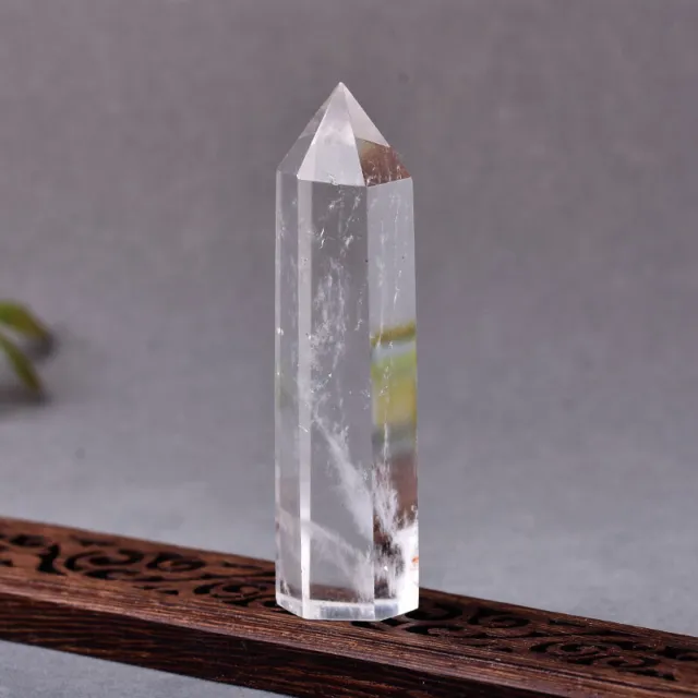 60-70mm Raw Natural Clear Quartz Obelisk Healing Crystal Point Wand Stone Reiki