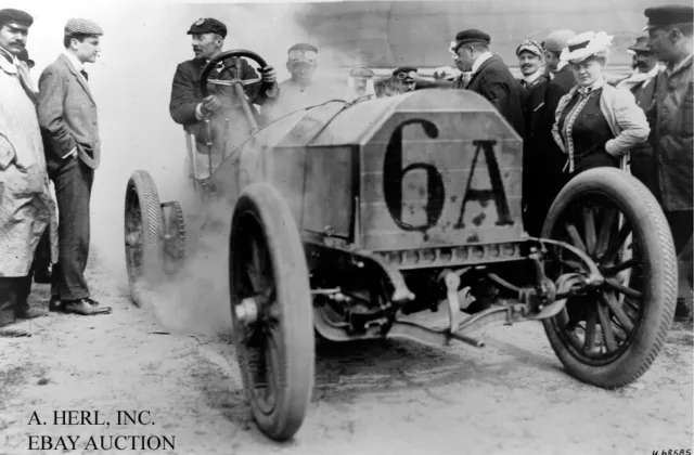 1906 Mercedes 120 hp Camille Jenatzy French GP Pau photo photograph
