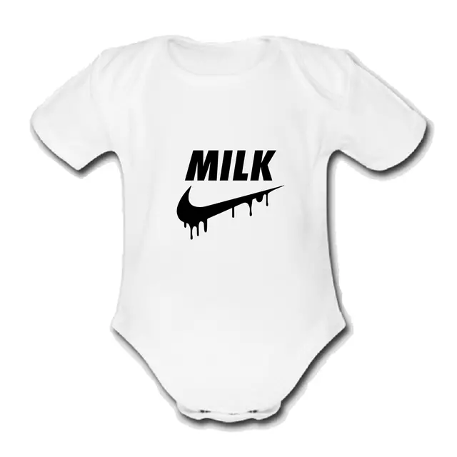 NIKE MILK DRIP Babygrow Baby vest grow bodysuit HUMOUR