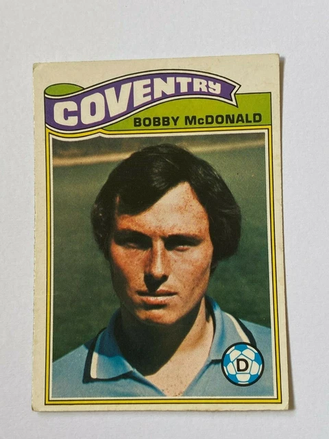 Topps 1978 Football Card #151 Bobby Mcdonald Coventry