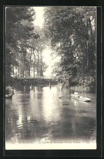 CPA Bonneuil, Le bras de la Marne au Moulin Bateau
