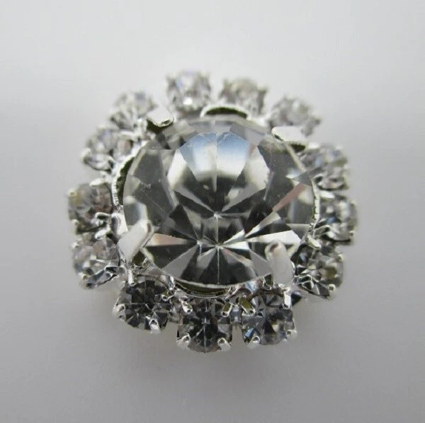 100 x 15mm ADORNOS DE CRISTAL DIAMANTE DIAMANTES DIAMANTES IMITADORES DE ESPALDA PLANA ARTESANÍA BODA