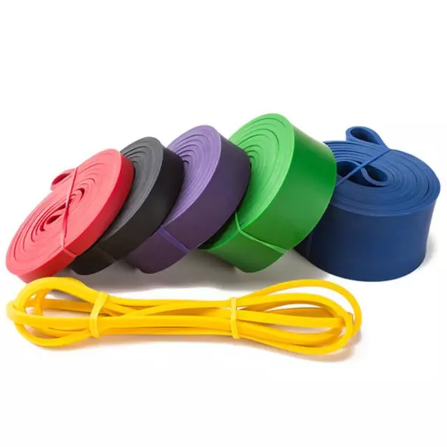 Resistance Bands Exercise Elastic Natural Latex Workout Ruber Loop Strength Rubb