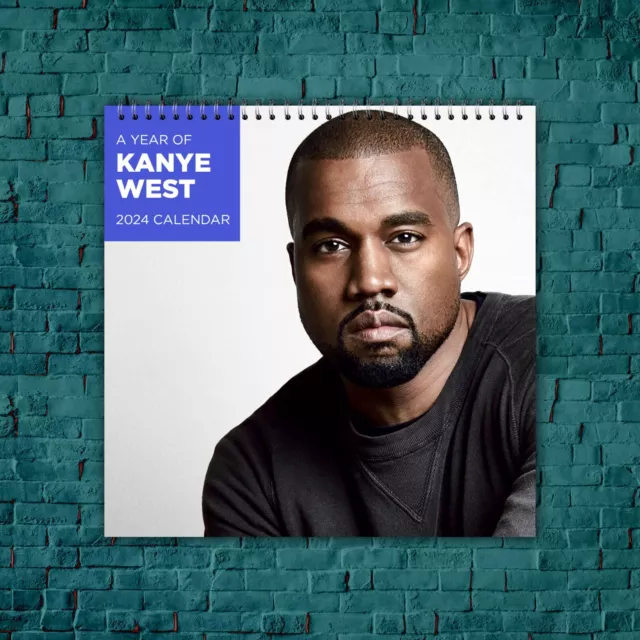 KANYE WEST CALENDAR 2024, Celebrity Calendar, Kanye West 2024 Wall