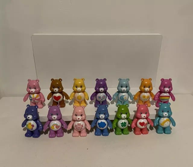 Care Bears Figures Lot Of 14 TCFC 3” No Duplicates Good Condition Rare