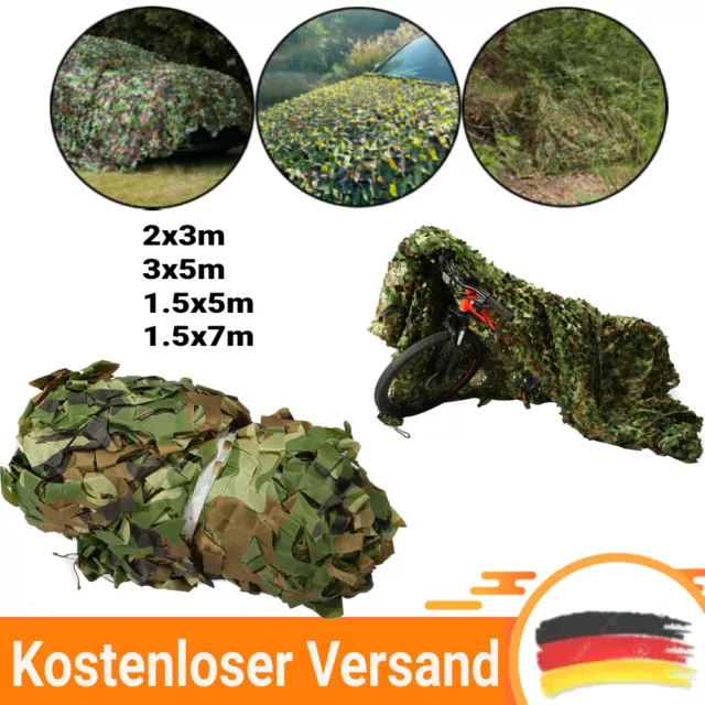 Tarnnetz Flecktarn Bundeswehr Armee Netz Tarnung Jagd Outdoor Dekonetz 4 Größen