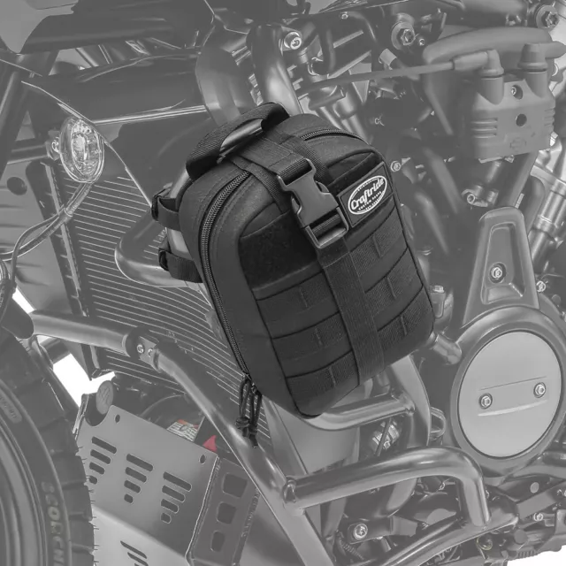 Sturzbügeltasche für Aprilia Caponord 1200 / Rally DG-4L schwarz