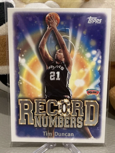NBA 1999-00 Topps Record Numbers San Antonio Spurs Tim Duncan