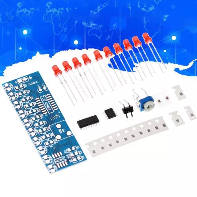 fr Electronic Kit 2.5-14.5V LED Flashing Light DIY Kit LED Water Flowing Effect