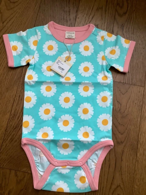 Maxomorra - Corpo SS - Stampa margherita blu taglia 86/92 cm (18-24 mesi)