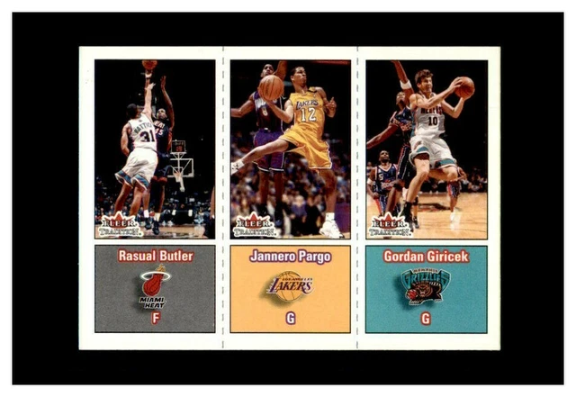 2002-03 Fleer Tradition Basketball #291 Rasual Butler/Jannero Pargo/G. Giricek