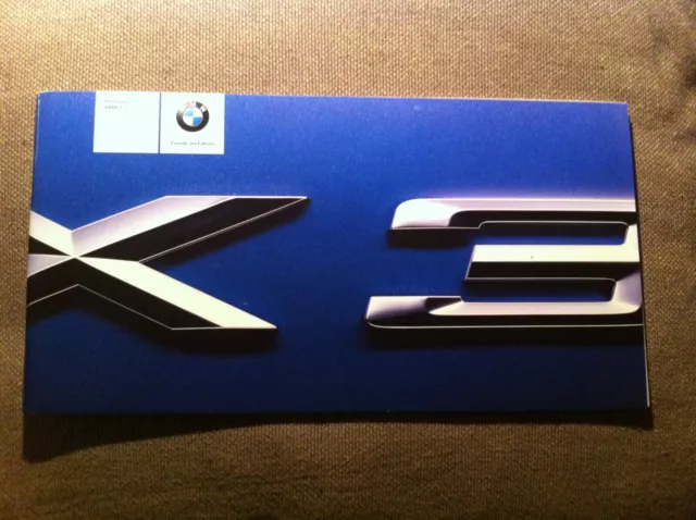 BMW X3 E83 Original Prospekt 2.5i 3.0i 3.0d  Top Zustand