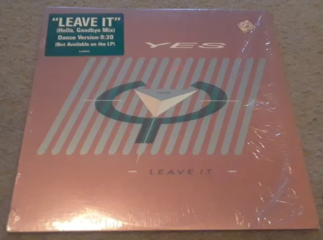 Yes: Leave It 1983 Atlantic Records 12" Single Shrink Hype EX/EX Prog Rock