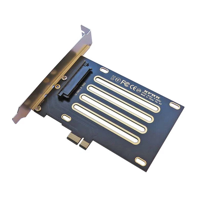 PCIE 3.0 x4 Lane to U.2 U2 Kit SFF 8639 Host Adapter for Intel Motherboard 7jj
