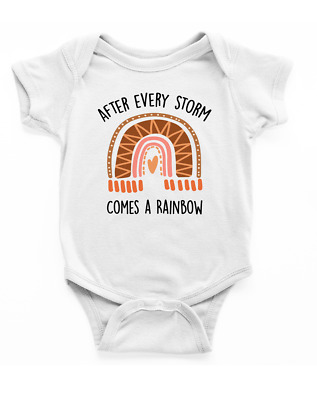 After Every Storm Comes a Rainbow Baby Bodysuit, Cute Rainbow Baby Bodysuit