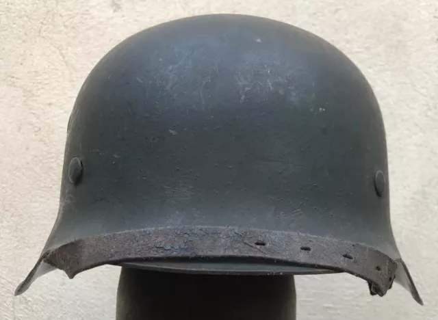 authentique et intouché casque allemand ww2 mod 42 nominatif avec feldpost