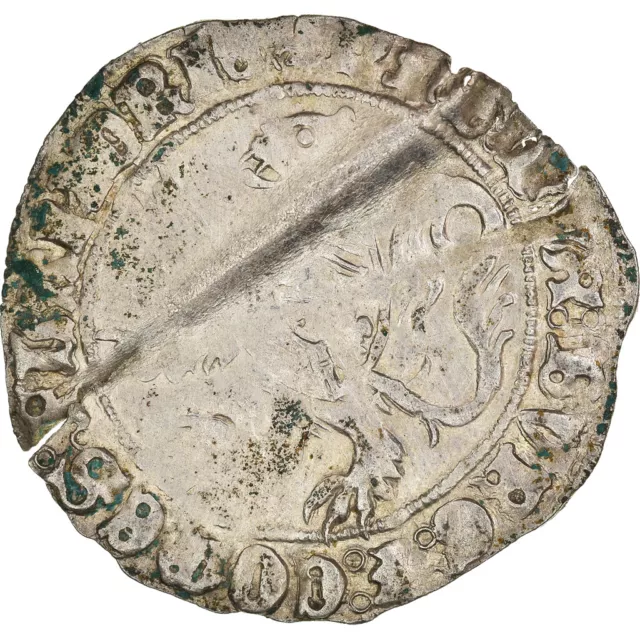 [#184480] Monnaie, France, Flandre, Philippe le Bon, Double Gros, TB, Argent, Bo