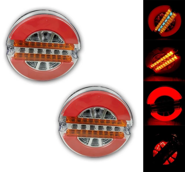 2x Feux Arrière LED 12-24V Pour Camion, Remorque, Fourgon, Bus – ES1102W487
