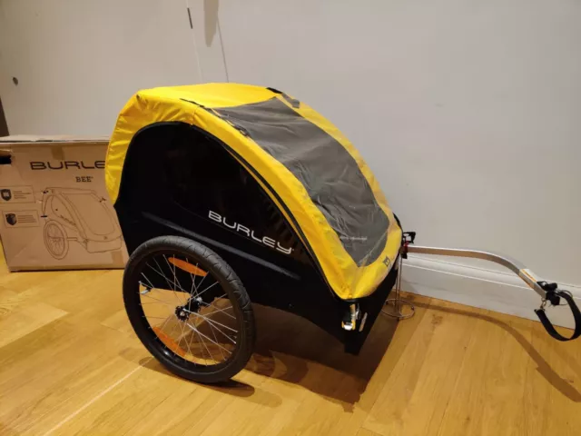 Burley bee best sale bike trailer used