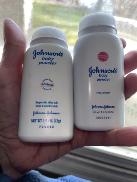 Johnson’s Baby Powder  WITH TALC Original 1.5 oz Purse Travel Size INCLUDES 2!!
