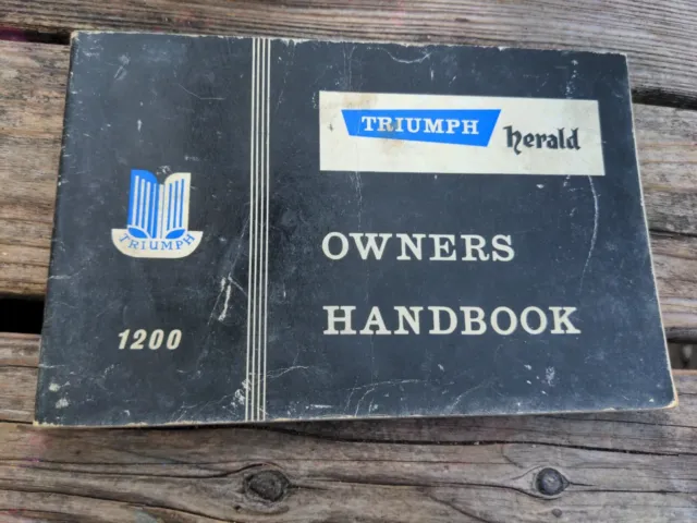 Triumph Herald Owner's 1200 Handbook