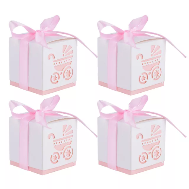 50 Pcs Rose Décorations De Baby Shower Jolies Boîtes À Bonbons
