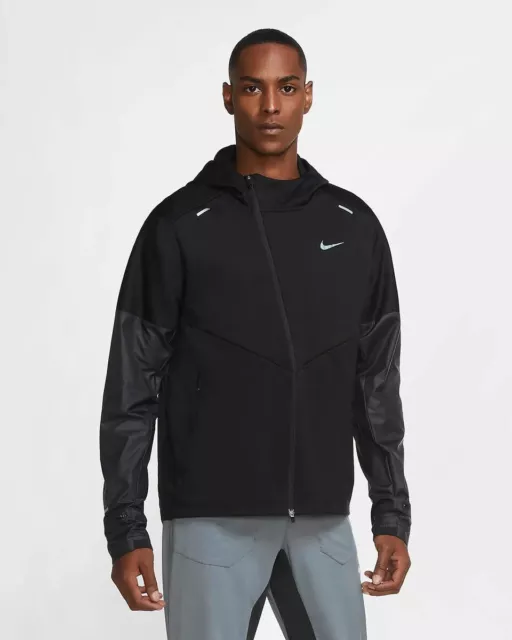 Nike Sphere Shieldrunner Running Jacket Black Cu5366-010 Men's Size Small