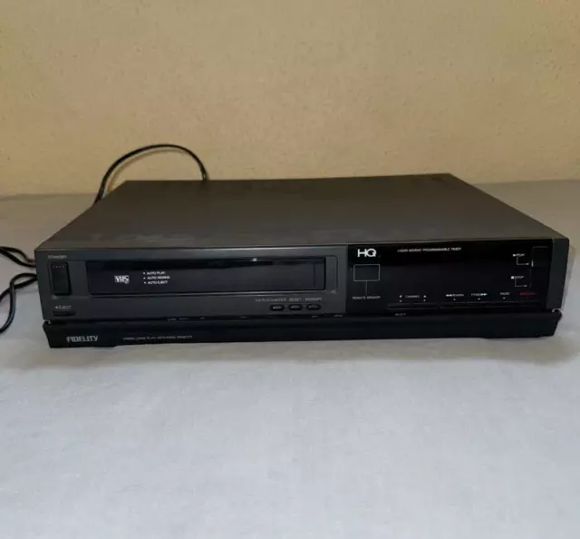 FIDELITY VR900 VHS Video Cassette Tape Player And Recorder VCR See description