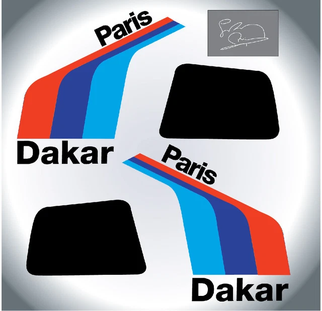 Autocollants Vinyle Pour BMW R1200 GS - Blanc - Kit 2 Pièces ORACAL 751C (Durabilité 8 Ans) - 21x3 Cm