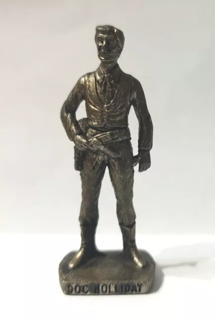 Soldatini Kinder metallfiguren Cowboy Doc Holliday argentato altsilber