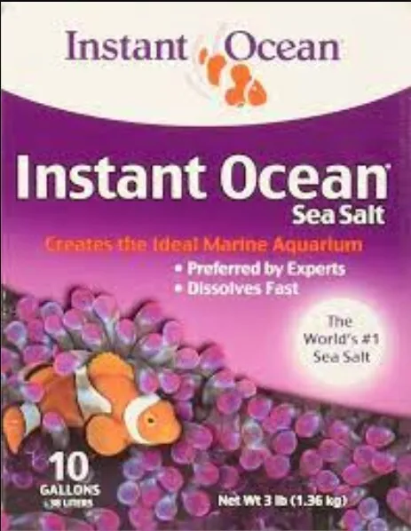 Instant Ocean 10 Gallon Sea Salt 3lbs