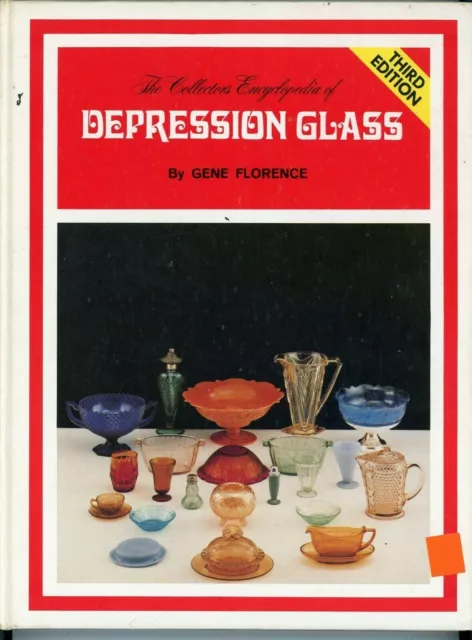 1977 Depression Glass Florence Gene Encyclopedia Collector's Book 3rd Edition Hb