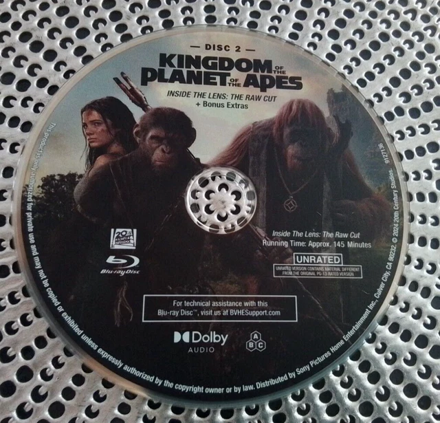 KINGDOM OF THE of the Apes (2024) Inside The Lens disco Bluray