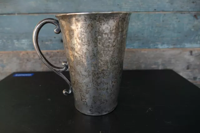 antique silver cup mug early 19th late 18th century hand made by Sliversmith