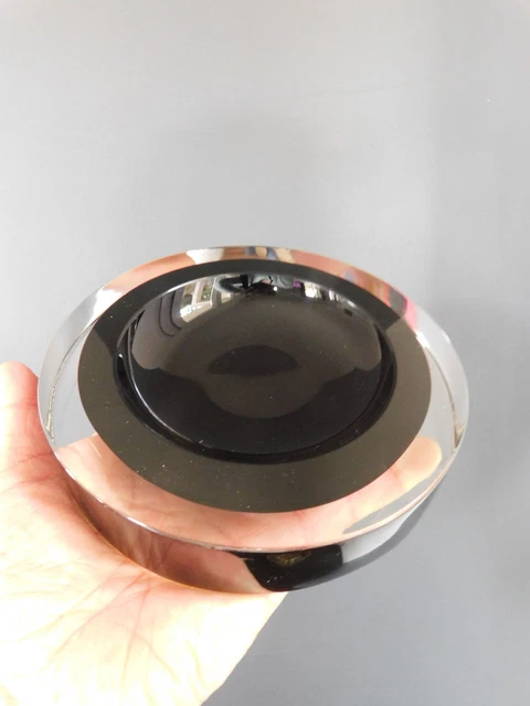 Vide poche ou cendrier en verre de Murano Sommerso