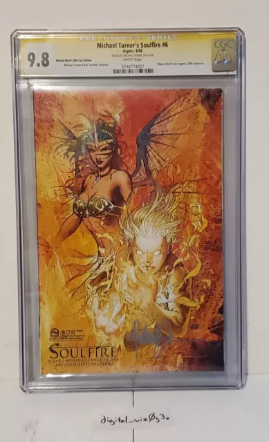 2006 Soulfire #6 CGC SS 9.8 SIGNED by Michael Turner - Aspen Wizard World LA