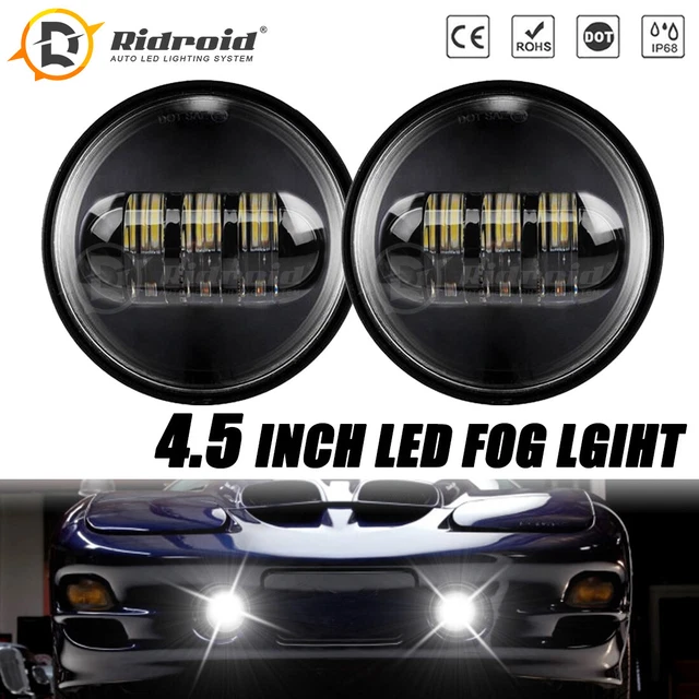 For 1993-2002 Pontiac Firebird Trans Am - 4.5" Spot LED Fog Lights Passing Lamp