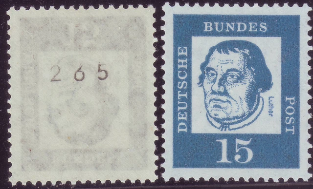 Bund BRD Bedeutend Deutsche 351yR postfrisch ** Rolle Nummer 265 Martin Luther